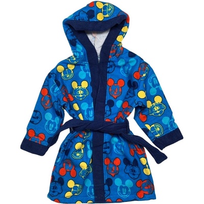 E plus M · Detský / chlapčenský župan z mikrovlákna s kapucňou Mickey Mouse - Disney
