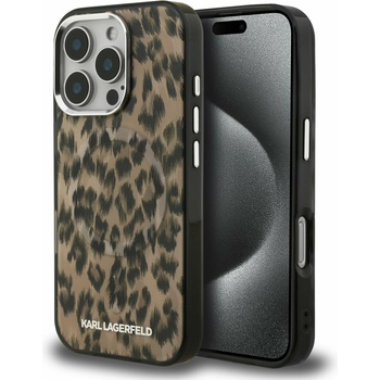 KARL LAGERFELD IML Leopard MagSafe Заден Кейс за iPhone 16 Pro Кафяв Karl Lagerfeld | Kafyav | ЖЕНИ | UNI