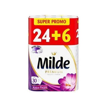 Image 1 of Milde тоалетна хартия 24+6бр. RELAX PURPLE (м-87-93)