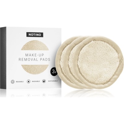 Notino Spa Collection Make up removal pads pratelné odličovací tampony z mikrovlákna odstín Beige 3 ks