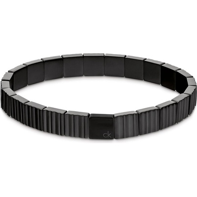 Calvin Klein Štýlový čierny náramok pre mužov Parallel 35100084
