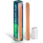Max & Co Trent Double Realistic Dildo 17, 3" 44cm Flesh