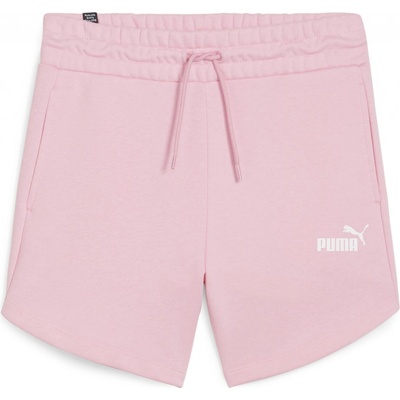 Puma Kraťasy Essentials dámské hladké high waist 848339 růžová