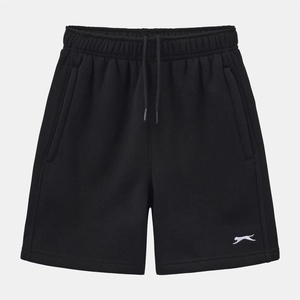 Slazenger Поларени къси панталони Slazenger Kids' Fleece Jogger Shorts - Black