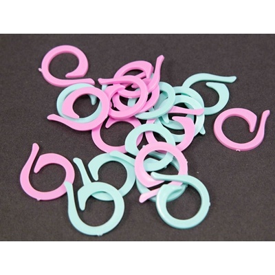 Sponky na pletenie - 20 ks - plast