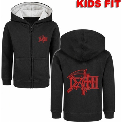 Metal-kids mikina s kapucňou Death Logo čierna