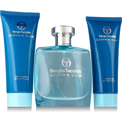 Sergio Tacchini Ocean´s Club pánská sada EDT 100 ml + sprchový gel 100 ml + balzám po holení 100 ml
