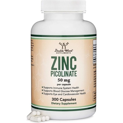 Double Wood Supplements Zinc Picolinate/ Цинк (Пиколинат), 300 капсули Double Wood (N3YLF DW)