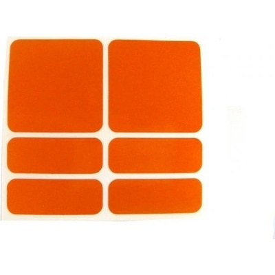 samolepky reflexné ShamanRacing set 6ks oranžové
