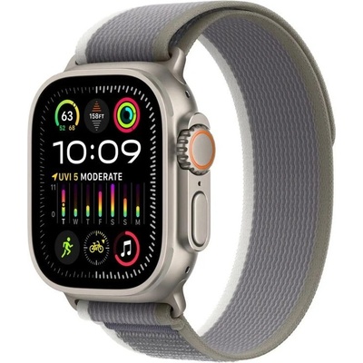 Apple Watch Ultra 2 49 mm titánové puzdro so zeleno-sivým trailovým ťahom S/M MRF33CS/A
