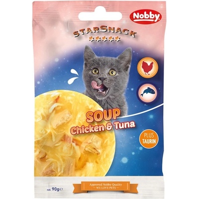 Nobby Starsnack Polévka pro kočky kuře s tuňákem 90 g