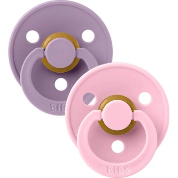 Bibs Colour kaučuk 2ks Lavender Baby Pink