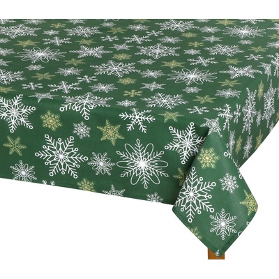 Bellatex Ubrus Vánoce Zelená Bílá 100x100 cm