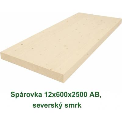 Spárovka 12x600x2500 AB, severský smrk