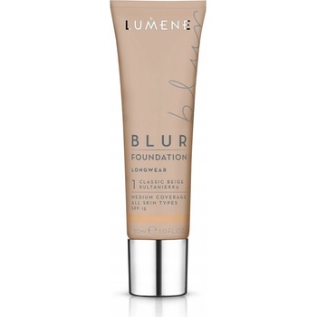 Lumene Nordic Makeup Blur dlouhotrvající make-up SPF15 1 Classic Beige 30 ml