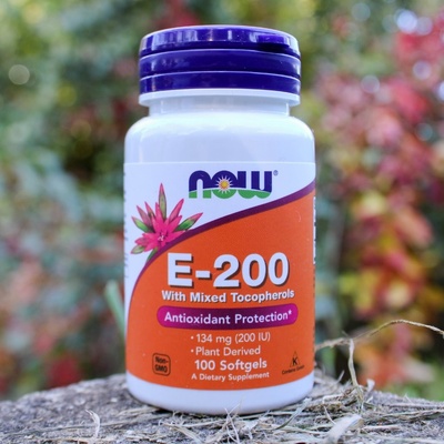 Now Foods Vitamín E 200 IU 100 kapsúl