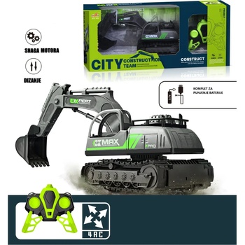 Багер с радиоуправление, акумулаторни батерии със светлинни ефекти 911-653А