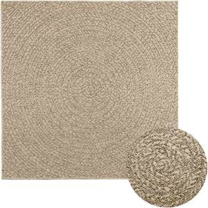 vidaXL Килим "ZIZUR", 120x120 см, визия юта, за закрито и открито (4010406)