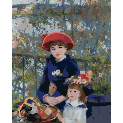 Zuty Malování Podle Čísel Dvě Sestry Na Terase Pierre-Auguste Renoir 80 x 100 cm Plátno Rám