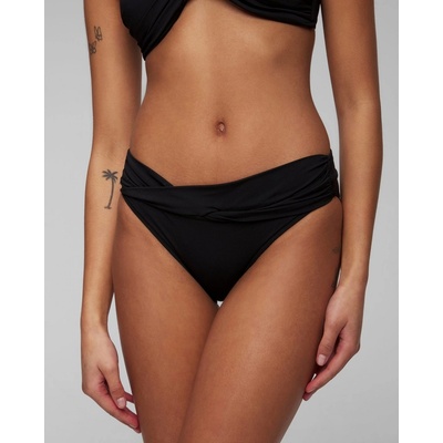Seafolly Čierny spodný Diel dámskych plaviek Twist Band Mini Hipster Pant