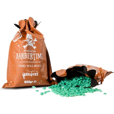 BARBERTIME Hard wax Depilační vosková zrnka beans Azulen 500 g