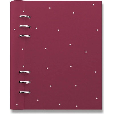 Filofax Clipbook Timeless A5 týdenní 2026 polka dot burgundy