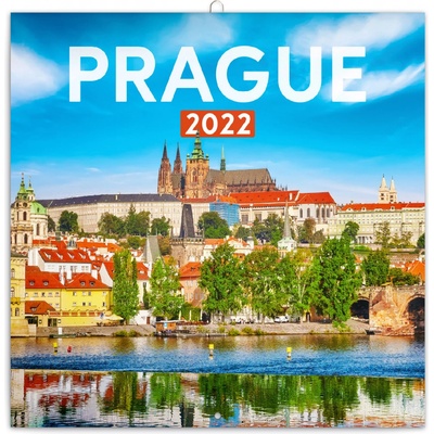 Nástěnný poznámkový Presco Group Praha letní 30 × 30 cm 2022