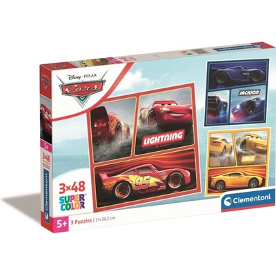 Clementoni Square Disney Cars 3x48 dílků