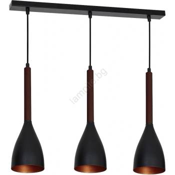 Luminex Полилей на въже MUZA 3xE27/60W/230V (LU9161)