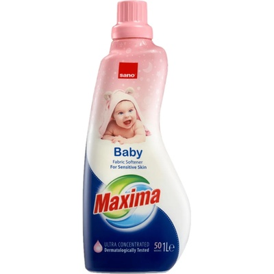 Sano Maxima Омекотител Sano Maxima Baby, 1 литър, 40 пранета