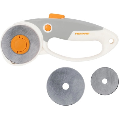 Řezací kolečko na látku Fiskars, dvě čepele 45 a 60 mm – Zboží Dáma