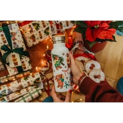 ePiPí termoska bambus Vánoční medvědi 750 ml