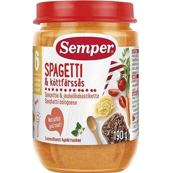 Semper Ястие Semper - Спагети с говеждо месо, 190 g (9553)