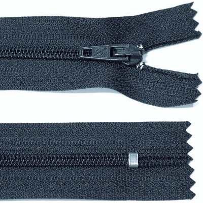 Spirálový zip no.3 nerozepínací 45cm - více barev color: 743 navy nejtmavší modrá