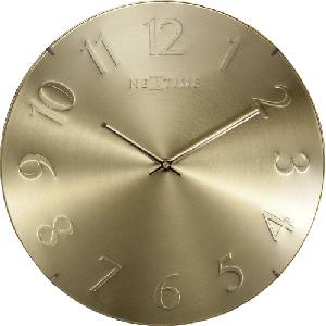 NeXtime Стенен часовник Elegant Dome злато (3236GO)