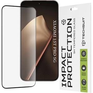 Techsuit Протектор за дисплей - Techsuit 111D Full Cover / Full Glue - Xiaomi 15T Pro - Черен