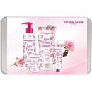 Dermacol Flower Care Rose telové maslo 75 ml + krém na ruky 30 ml + sprchový krém 200 ml darčeková sada