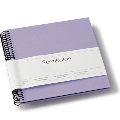 Semikolon Uni Economy малък албум за снимки, лилав, с черни страници (370005)