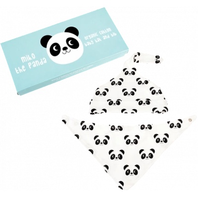 Rex London Комплект шапка с лигавник - Панда (28889)