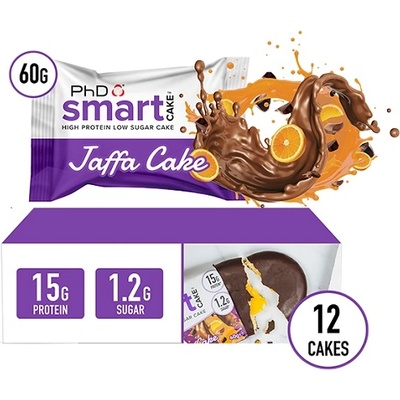 PhD Nutrition Smart Cake, 1x60 Grams/12 bars box/