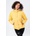 Hype Яке Hype Women's Fur Trim Insulated Compact Fit Short Puffer Jacket - Mustard