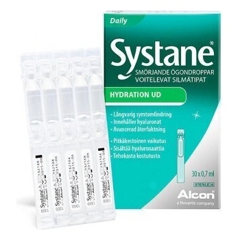 Alcon Овлажняващи капки за очи с Хиалуронова киселина монодози, Alcon Systane Hydration UD drops Eye drops with Hyaluronic acid 30 x 0.7 ml