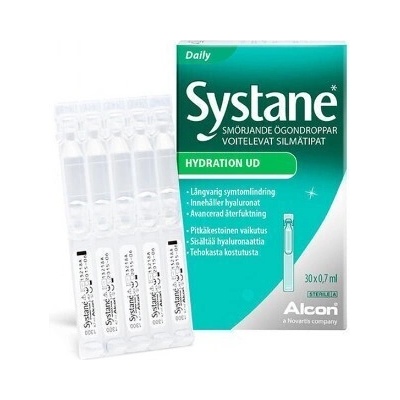 Alcon Овлажняващи капки за очи с Хиалуронова киселина монодози, Alcon Systane Hydration UD drops Eye drops with Hyaluronic acid 30 x 0.7 ml