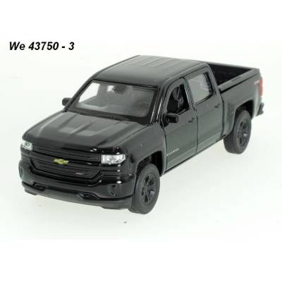 Welly Chevrolet 2017 Silverado black code 43750 modely aut 1:34