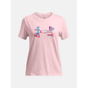 Under Armour UA Big Logo UA Fill SS Тениска за момичета Under Armour | Rozov | Момичешки | 160