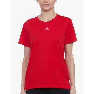 Adidas Printed Round Neck Tee Red - magazinko