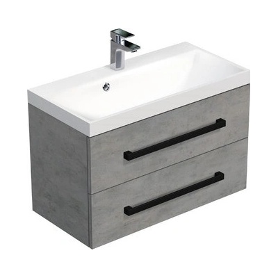 SAT Skříňka s umyvadlem Cube Way beton mat CUBE2C80ZBE