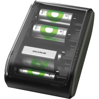 Gp batteries Зарядно у-во с 6 гнезда / 4 канала Universal Charger R6, 03, 14, 20, 22 B361 GP (GP-C-B631)