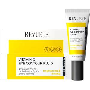 Revuele Vitamin C Eye Contour Fluid, флуид за околоочен контур против тъмни кръгове и подпухналост, 25 ml