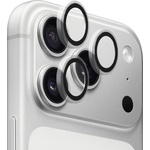 Blueo Протектор - Камера за iPhone 17 Pro / iPhone 17 Pro Max - Син - Оригинална метална рамка със стъклени лещи - Прозрачен